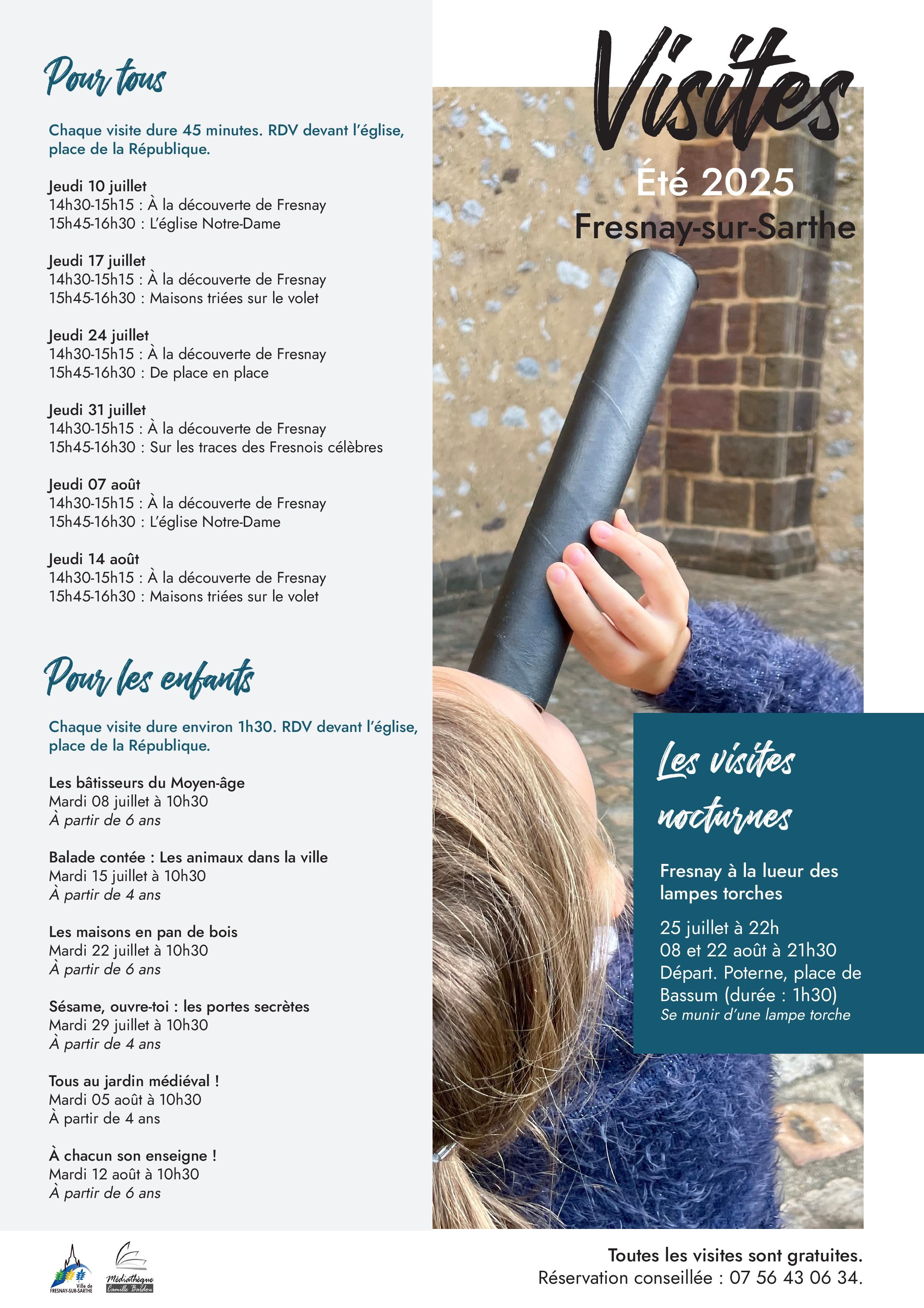 Affiche visites ete 2025